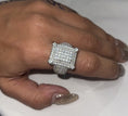 Cargar la imagen en la vista de la galería, VS D Clarity GRA Certified Mens Iced out Ring, 14k Gold Vermeil Lab Grown Moissanite Diamond Custom ring for men, Best Gift For Him, anniver
