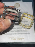 Cargar la imagen en la vista de la galería, Luxury Diamond Apple Watch Bezel | 49mm Ultra Series | GRA Certified VVS |14k Gold Vermeil Apple Watch Case 38mm/41mm/42mm/44mm/45mm/49mm
