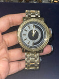 Cargar la imagen en la vista de la galería, 100% Natural Diamond Men’s Luxury Watch - Stainless Steel - Water Resistant - Japan Dial - Gift Box Included Certified Real Diamond Watch
