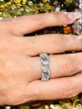 Load image into Gallery viewer, VVS 14k Gold Vermeil 925 Men Cuban Diamond Ring | Wedding Band | GRA Certified Moissanite Diamond Ring | Passes Diamond Testers Men Ring
