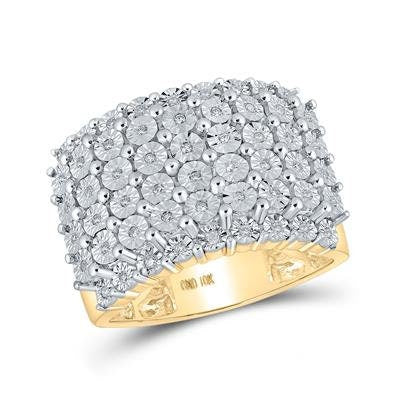 10K Real Gold Exquisite Custom Men's Diamond Ring: Perfect for Engagement, Anniversary & Christmas – Genuine Diamonds, Solid Gold, Iced Out