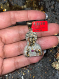 Cargar la imagen en la vista de la galería, 100% Real Diamond Jesus head pendant for him, Gift for him, 14K Gold vermeil Jesus charm, Custom made exclusive designed Jesus men necklace
