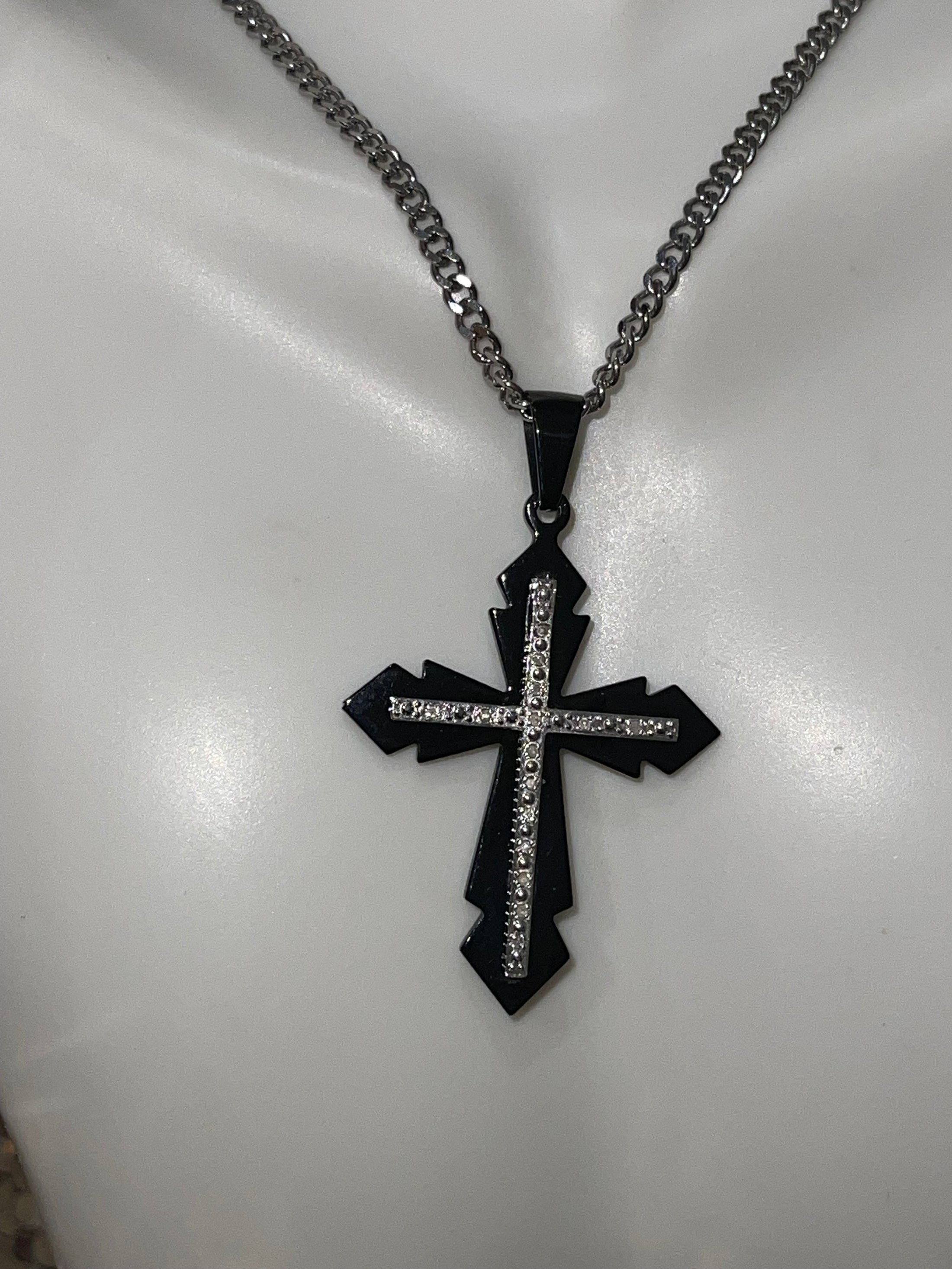 Real diamond cross pendant charm, FREE CHAIN, Genuine diamond pendant for men Gift for men Black Friday Sale Christmas Gif Affordable Gift