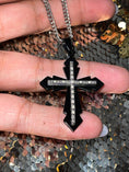 Cargar la imagen en la vista de la galería, Real diamond cross pendant charm, FREE CHAIN, Genuine diamond pendant for men Gift for men Black Friday Sale Christmas Gif Affordable Gift
