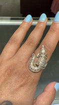 Cargar la imagen en la vista de la galería, 10K Real Gold Crocodile Ring | Natural Diamond Alligator Ring | Luxury Diamond Jewelry | Gold Alligator Ring | Unisex Real Diamond Ring Gift
