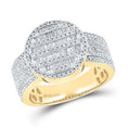 Cargar la imagen en la vista de la galería, 10K Real Gold Exquisite Custom Men's Diamond Ring: Perfect for Engagement, Anniversary & Christmas – Genuine Diamonds, Solid Gold, Iced Out
