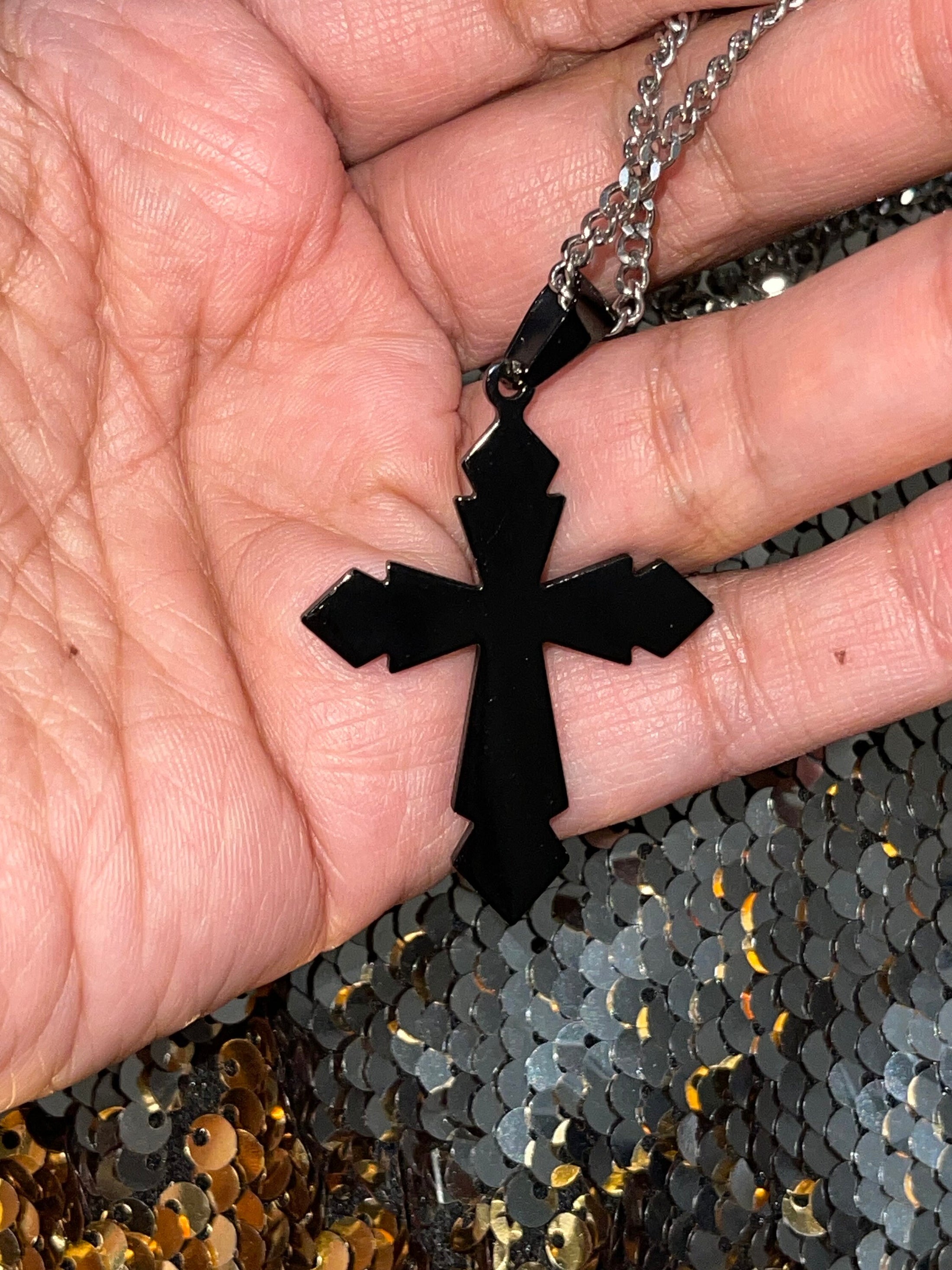 Real diamond cross pendant charm, FREE CHAIN, Genuine diamond pendant for men Gift for men Black Friday Sale Christmas Gif Affordable Gift