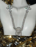 Cargar la imagen en la vista de la galería, VVS Diamond Cross with Jesus head unique custom made 14K Gold vermeil necklace, GRA Certified lab diamond, 100% passes diamond testers, GIFT
