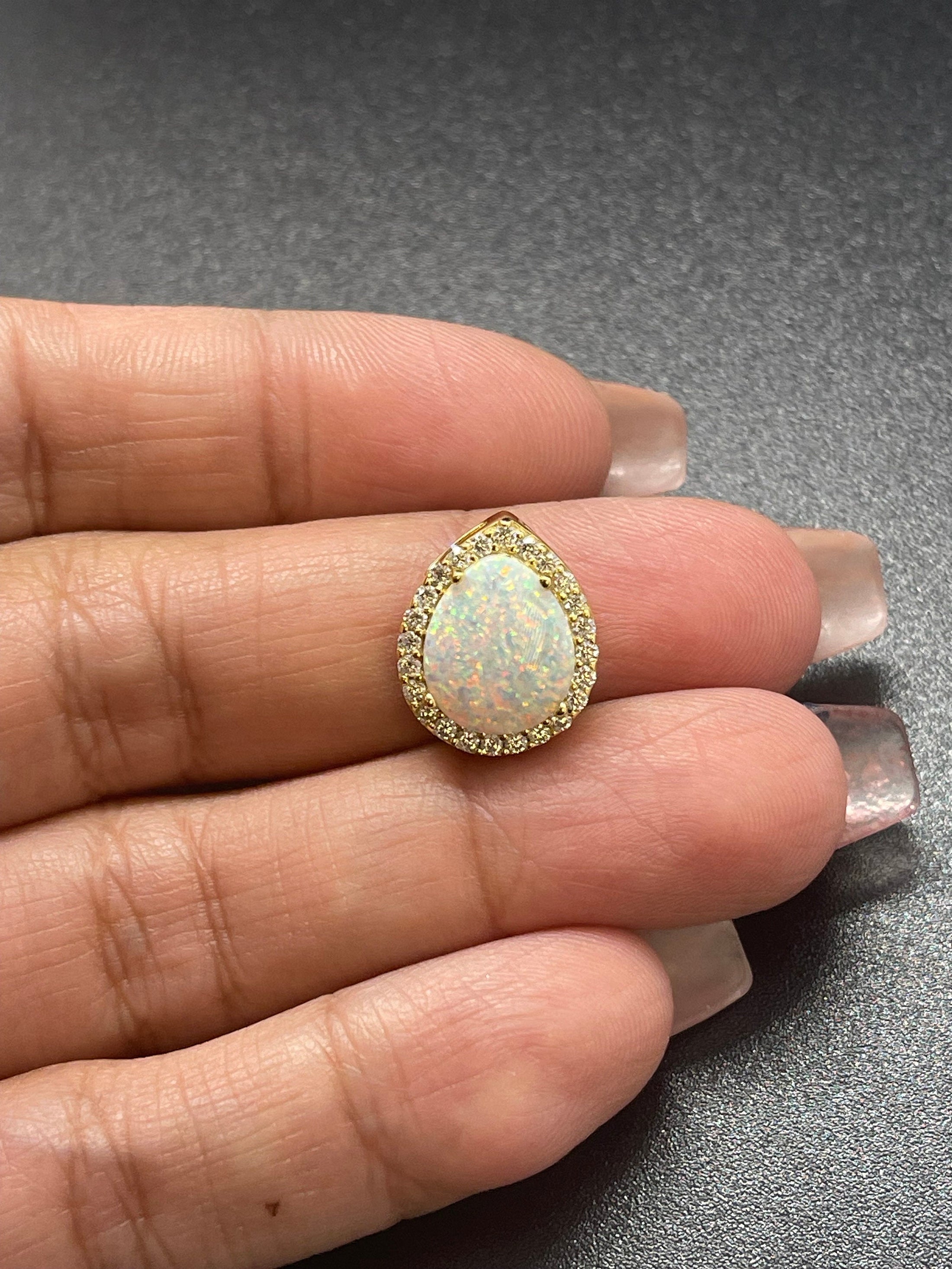 Real Genuine GRA Certified Opal Urn Jewelry, Cremation VVS Moissnaite diamond urn pendant, 100% passes diamond test, Memorial Keepsake, Urns