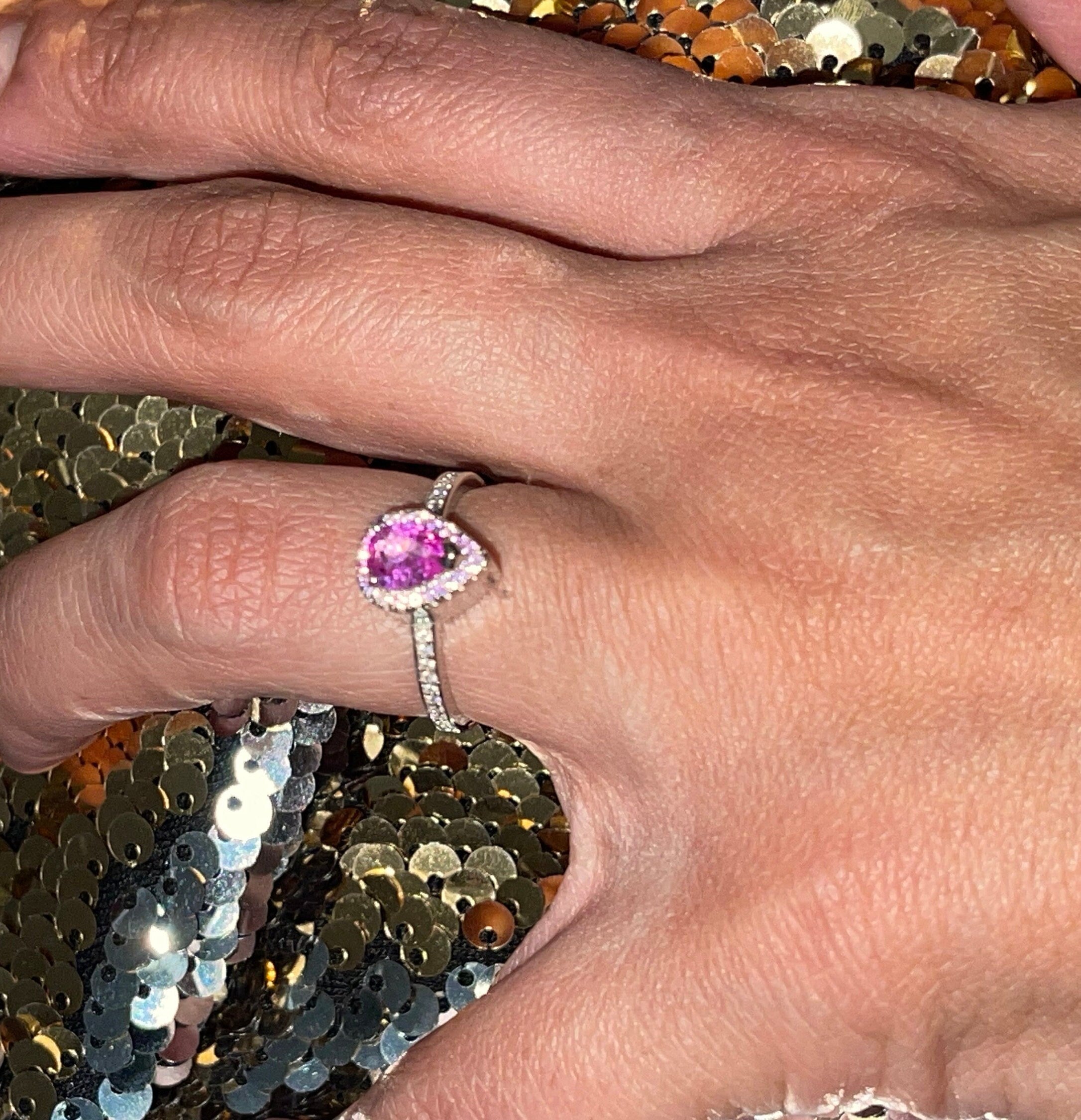 Pink Crystal Urn Ring, Cremation Ring for Ashes, Ash Holder ring, Memorial Keepsake urn ring, Urn jewelry, Pet/Human Ash holder, Beautiful