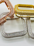Cargar la imagen en la vista de la galería, VVS GRA Certified Real Moissanite Diamond Apple Bezel case for Apple Watch, 14k Gold Vermeil 100% passes Diamond testers Christmas Gift Sale
