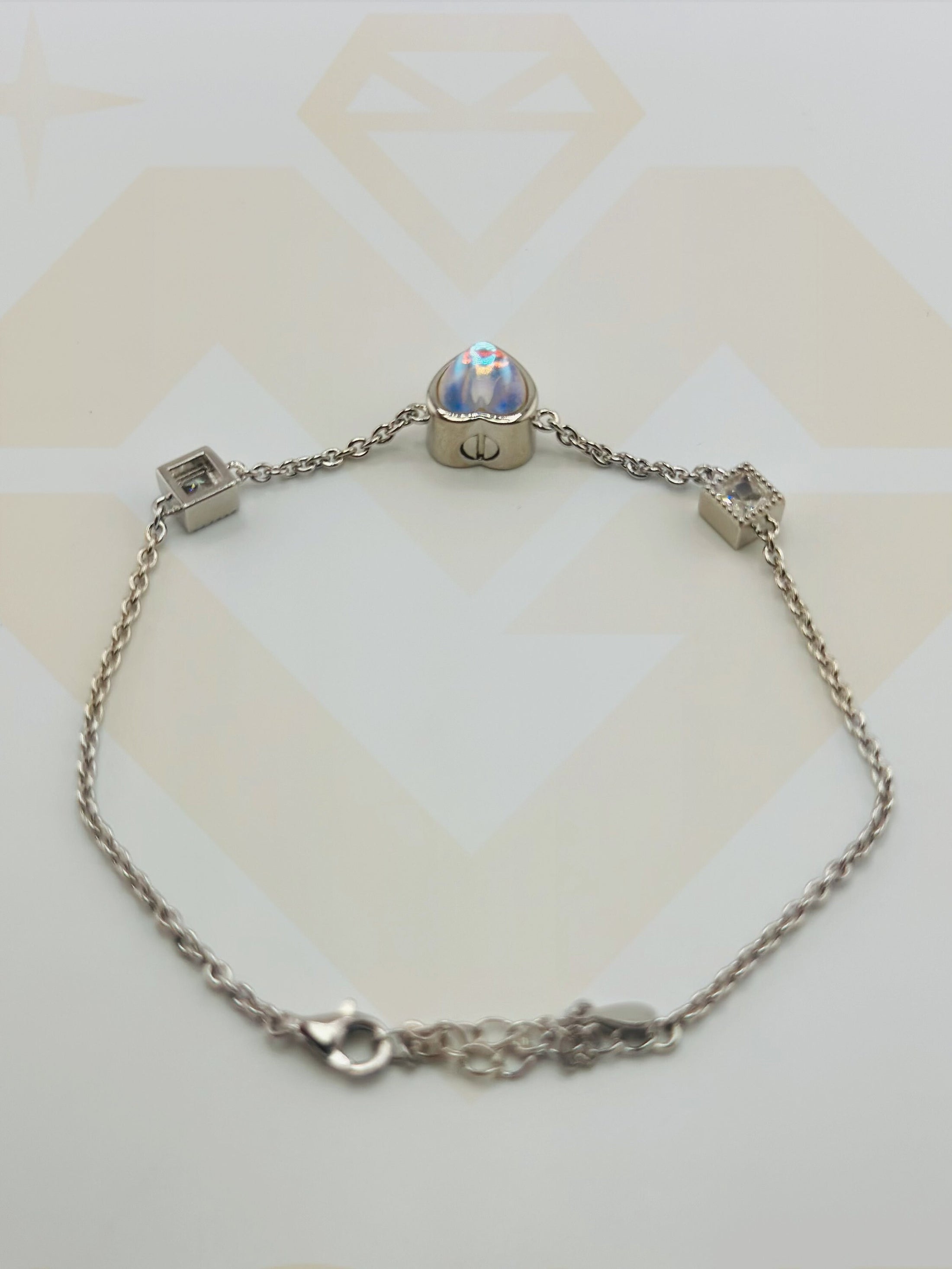 Heart Urn Bracelet - Aquamarine Sapphire Crystal - Memorial Keepsake - Cremation Heart Urn Jewelry, Ash Holder for Human/Pet ashes Urn Gift