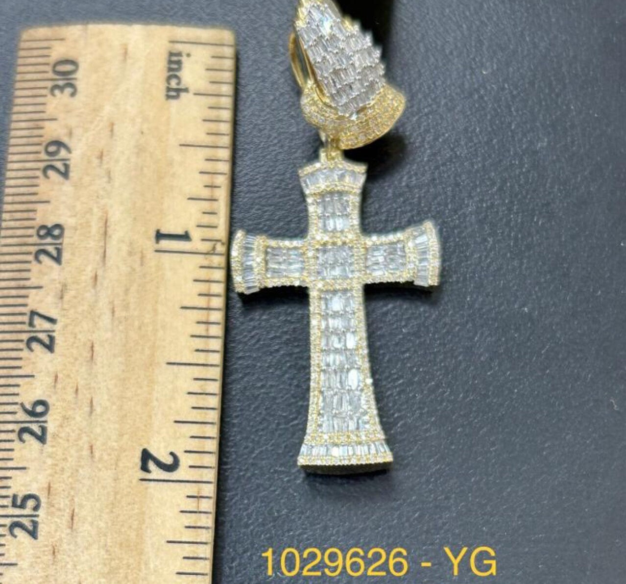 10k Solid Gold Real Diamond Cross Pendant Genuine Diamonds | Free Appraisal | Large collection of Custom Cross Jewelry Charms For men, Cross