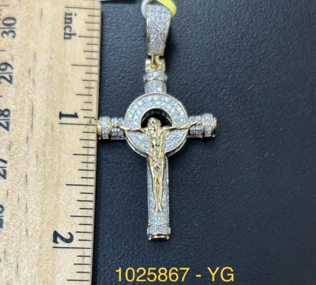 10k Solid Gold Real Diamond Cross Pendant Genuine Diamonds | Free Appraisal | Large collection of Custom Cross Jewelry Charms For men, Cross