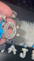 Cargar la imagen en la vista de la galería, VVS Diamond 10K Gold Vermeil Personalized Name Pendant Initial Necklace, Christmas Gifts for Her Him Kids Birthday 100% Pass Diamond Testers
