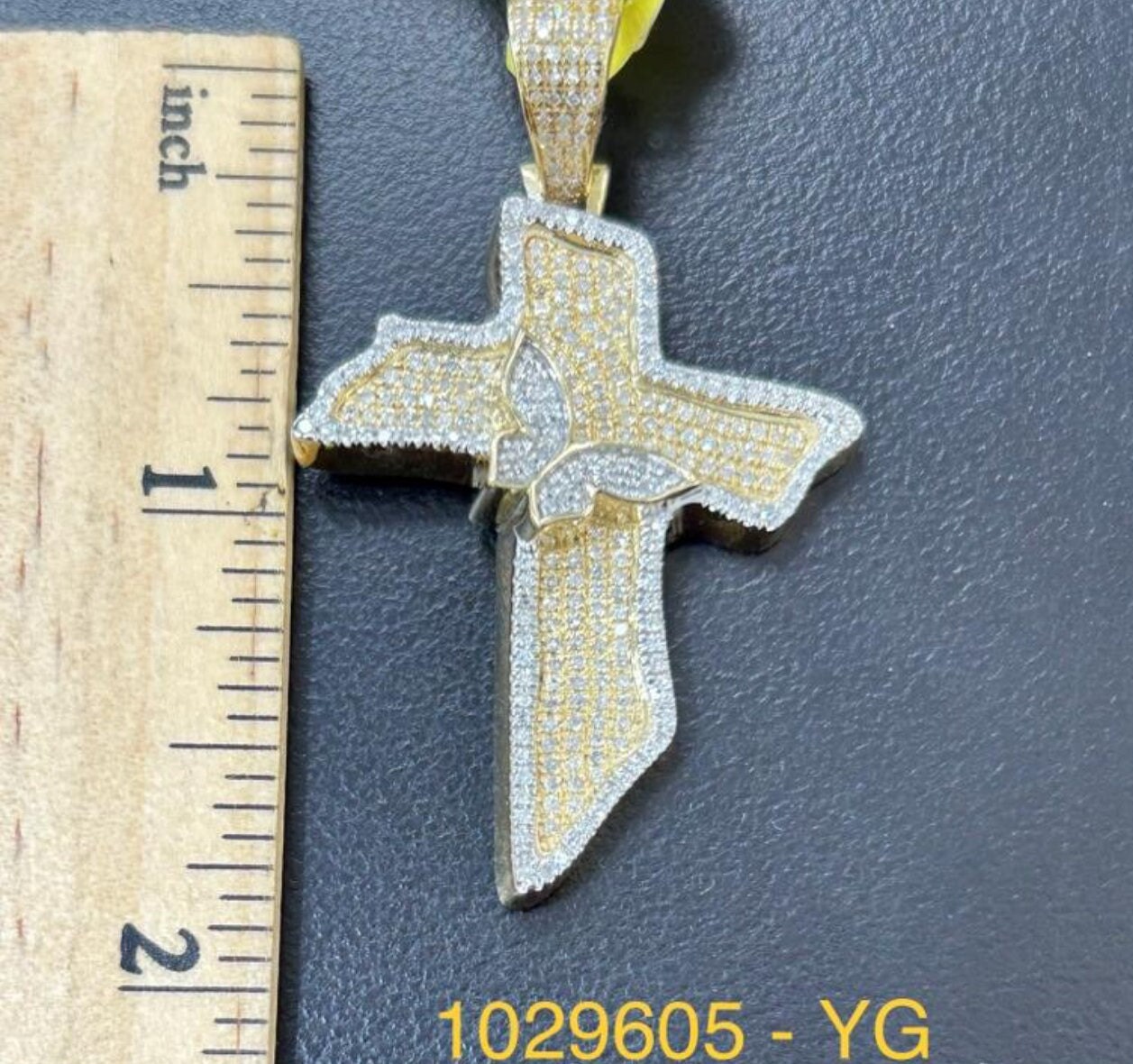 10k Solid Gold Real Diamond Cross Pendant Genuine Diamonds | Free Appraisal | Large collection of Custom Cross Jewelry Charms For men, Cross