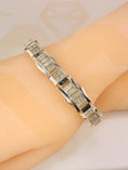 Load image into Gallery viewer, Real diamond custom bracelet for men, gift for him, last minute gift for him natural genuine real diamonds, best gift for men Free appraisal
