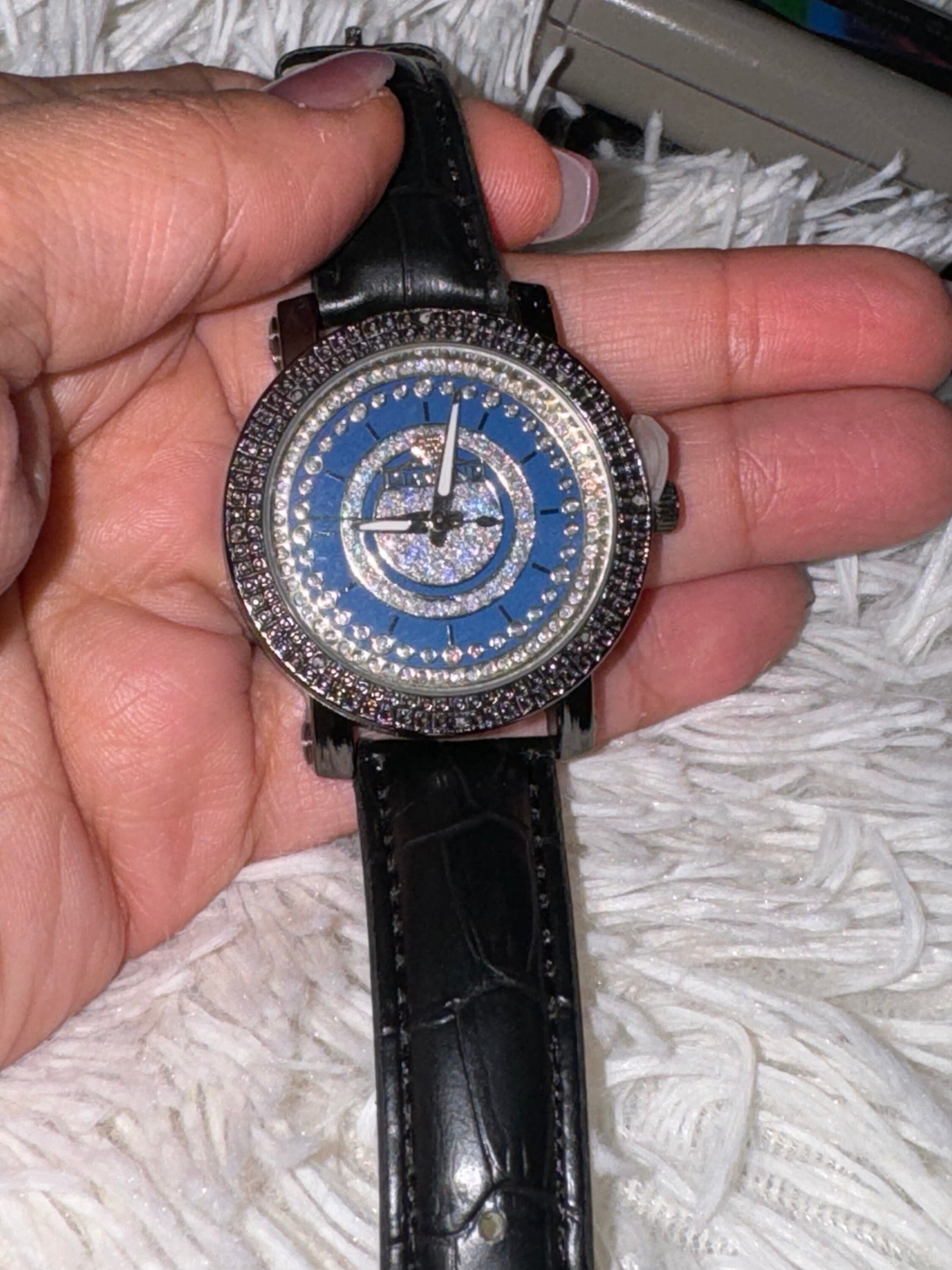 Real Diamond watch - Men's Diamond Watch - Genuine 1/10 Carat Natural Diamonds - Perfect Gift for Him, Anniversary, Birthday, Christmas Gift