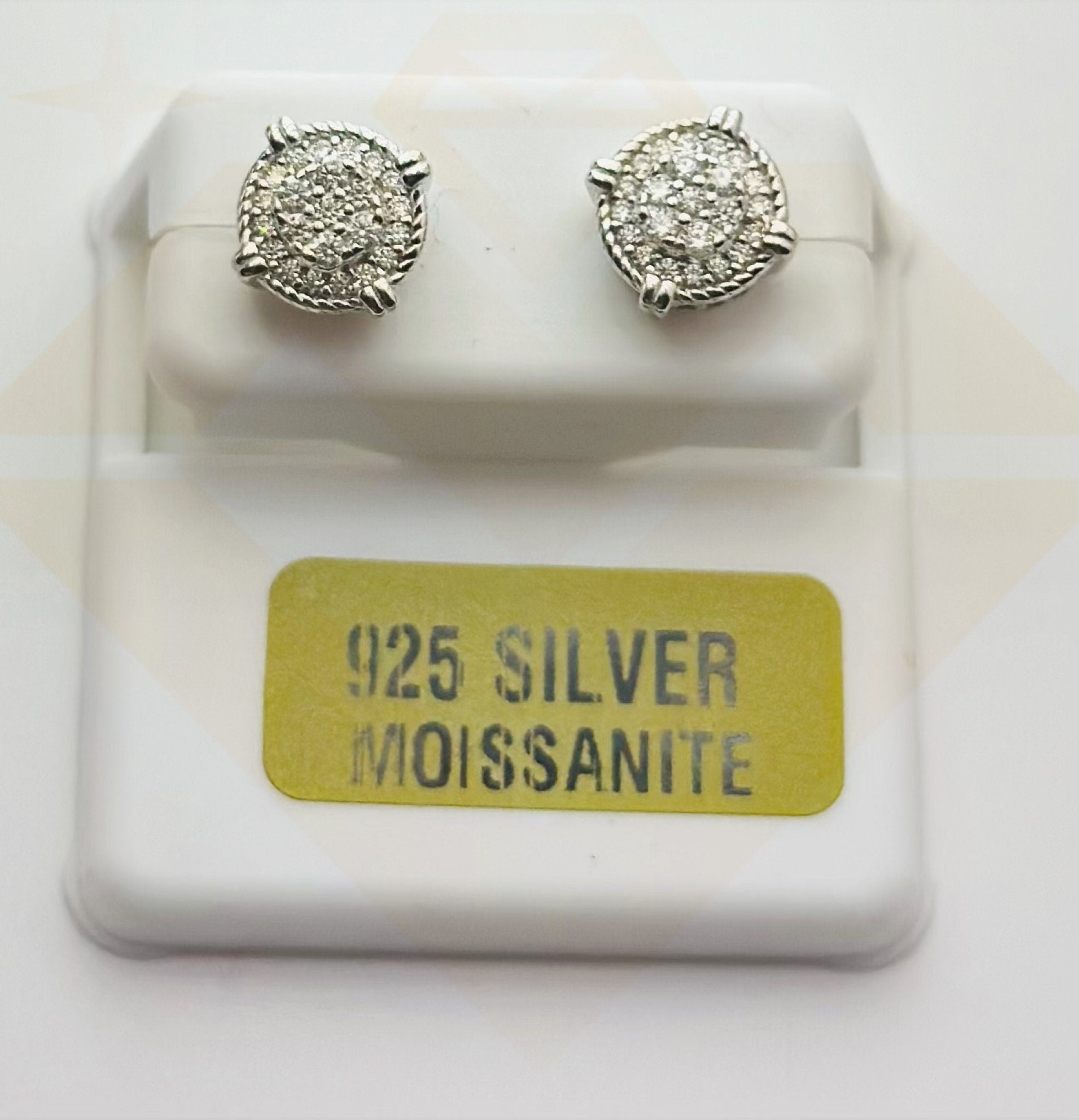 Iced out VVS Gra certified Moissanite Diamond custom designed earrings, Screwback secured daily wear studs, 100% passes diamond testers, HOT