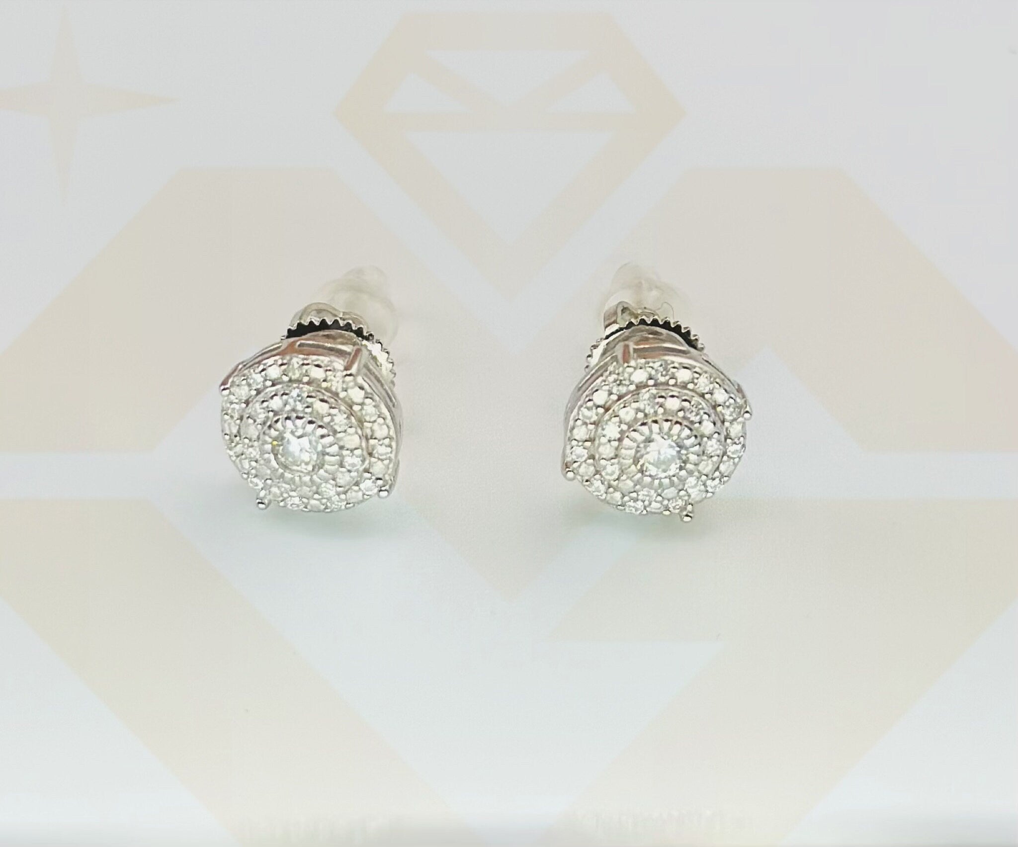 14k Gold Vermeil Diamond Earrings |VVS Studs | VVS Gra Certified | Unisex | Christmas Gift | 100% passes Diamond Testers Best gift for Him